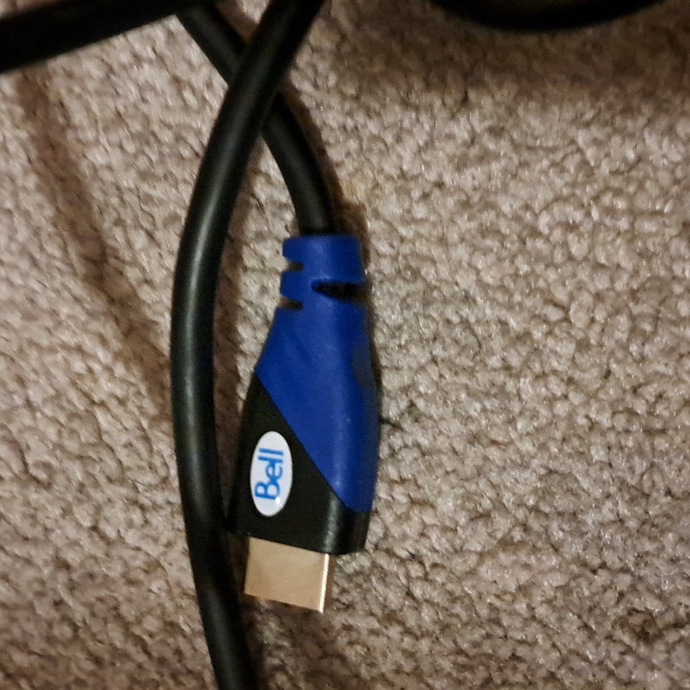 2 HDMI CORDS AND AV CABLES